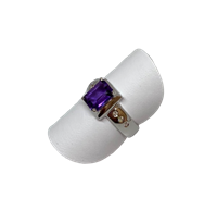 Ringe Recarlo Dame in Weißgold Ametista 0.28 Ct ZF032/B - ZF032/B